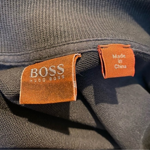 HUGO BOSS Men Chocolate Brown Full Zip Casual Jacket Size Large - Picture 6 of 9